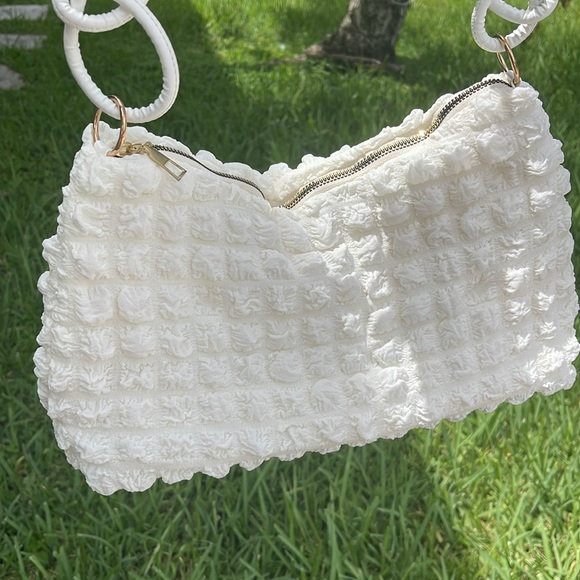 Ruched bag Ivory - Picture 9 of 10